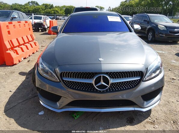 WDDWJ4JB8HF367256 2017 MERCEDES-BENZ C-CLASS Gray Vista del salpicadero