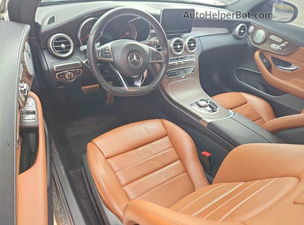 WDDWJ4JB8JF738258 2018 MERCEDES-BENZ C Белый Вид панели приборов