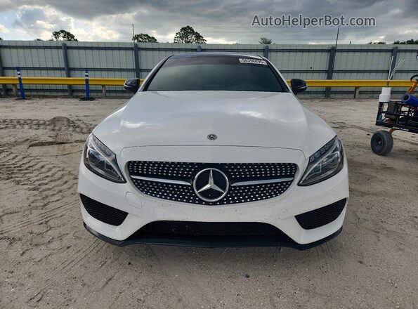 WDDWJ4JB8JF738258 2018 MERCEDES-BENZ C Белый Вид спереди