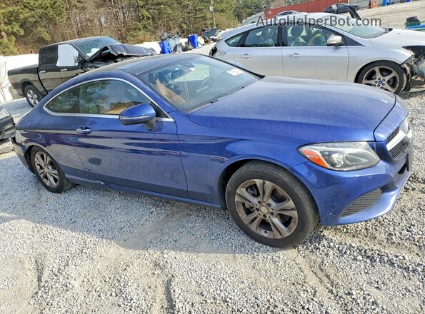 WDDWJ4KB0HF336680 2017 MERCEDES-BENZ C Blue 