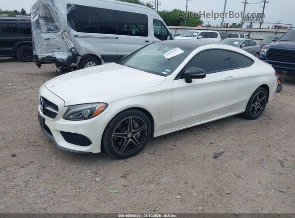 WDDWJ4KB1HF444774 2017 MERCEDES-BENZ C-CLASS White Առջևի ձախ երեք քառորդ տեսարան