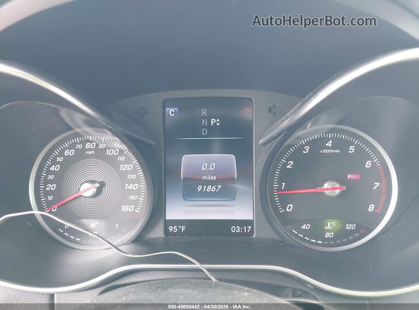 WDDWJ4KB1HF444774 2017 MERCEDES-BENZ C-CLASS White Հետևի նստատեղերի տեսք