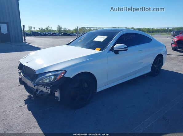 WDDWJ4KB4HF420436 2017 MERCEDES-BENZ C-CLASS White Przód lewy