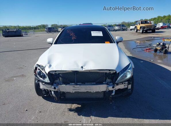 WDDWJ4KB4HF420436 2017 MERCEDES-BENZ C-CLASS White Widok zestawu wskaźników