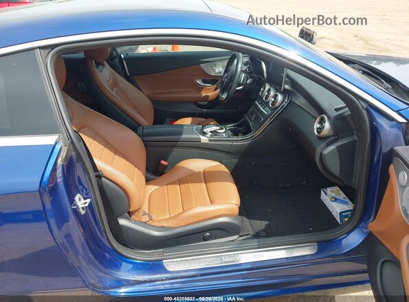 WDDWJ4KB7HF360801 2017 MERCEDES-BENZ C-CLASS Blue Vista interior delantera