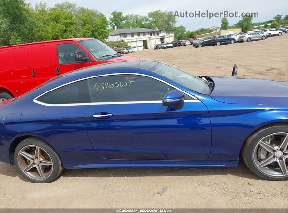 WDDWJ4KB7HF360801 2017 MERCEDES-BENZ C-CLASS Blue Vista interior trasera