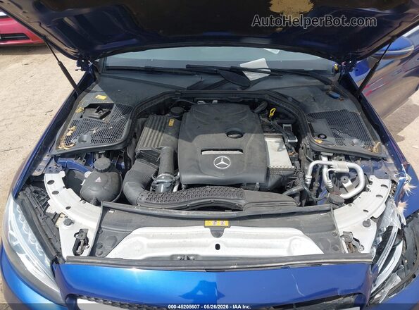 WDDWJ4KB7HF360801 2017 MERCEDES-BENZ C-CLASS Blue Vista trasera