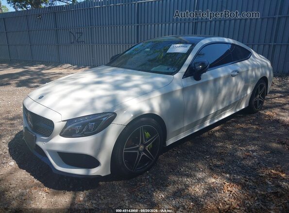 WDDWJ4KB8HF367367 2017 MERCEDES-BENZ C-CLASS White Przód lewy
