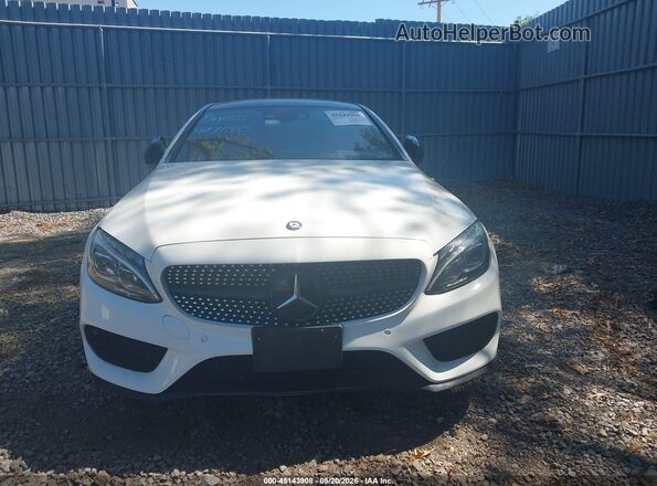 WDDWJ4KB8HF367367 2017 MERCEDES-BENZ C-CLASS White Widok zestawu wskaźników