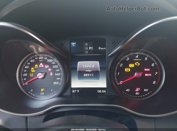 WDDWJ4KB8HF367367 2017 MERCEDES-BENZ C-CLASS White Widok tylnych siedzeń