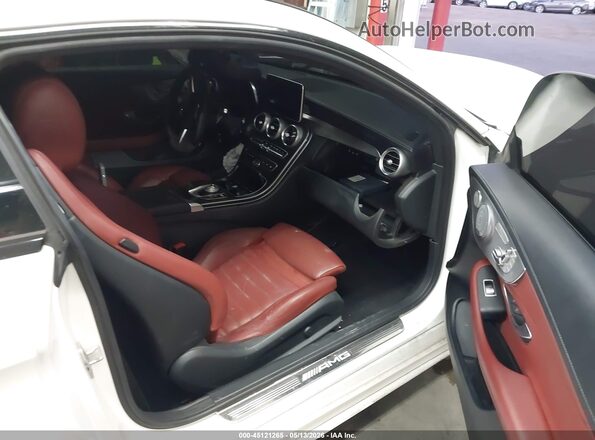 WDDWJ6EB0JF663335 2018 MERCEDES-BENZ AMG C 43 Белый Вид салона спереди