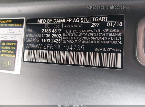 WDDWJ6EB3JF704735 2018 MERCEDES-BENZ AMG C 43 Green Widok komory silnika