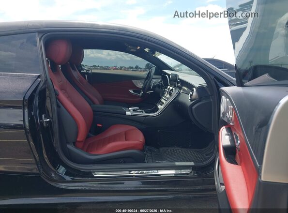 WDDWJ6EB6KF813045 2019 MERCEDES-BENZ AMG C 43 Black Widok wnętrza z przodu