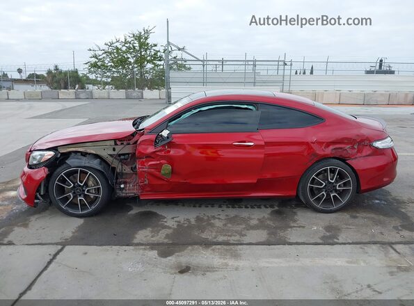 WDDWJ6EB8JF671327 2018 MERCEDES-BENZ AMG C 43 Maroon Панорамний вид салону 360°