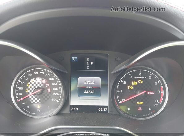WDDWJ6EB8JF671327 2018 MERCEDES-BENZ AMG C 43 Maroon Вид задніх сидінь