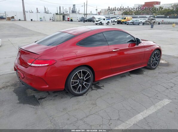 WDDWJ6EB8JF671327 2018 MERCEDES-BENZ AMG C 43 Maroon Задня права чверть