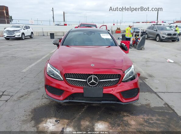 WDDWJ6EB8JF671327 2018 MERCEDES-BENZ AMG C 43 Maroon Вид щитка приладів