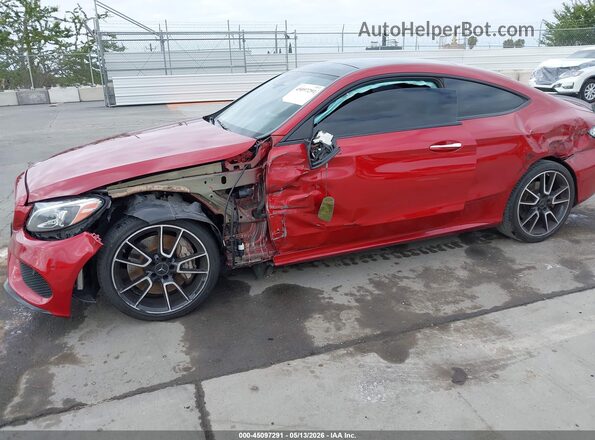 WDDWJ6EB8JF671327 2018 MERCEDES-BENZ AMG C 43 Maroon Вид спереду
