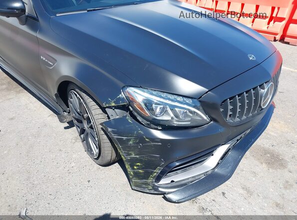 WDDWJ8HB8JF602032 2018 MERCEDES-BENZ AMG C 63 Black Front view