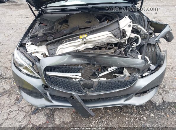 WDDWK4KB4JF756395 2018 MERCEDES-BENZ C-CLASS Gray Rear view