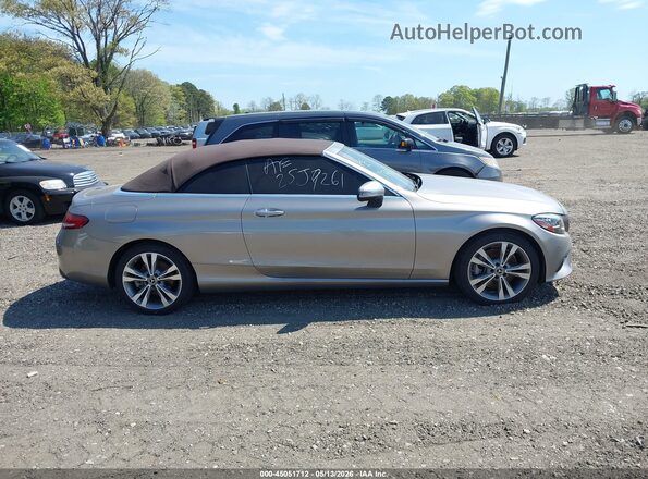 WDDWK8DB2KF863788 2019 MERCEDES-BENZ C-CLASS Silver Rear interior view
