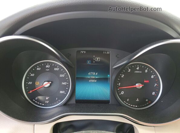 WDDWK8DB2LF955176 2020 MERCEDES-BENZ C White ხელსაწყოთა პანელის ხედი