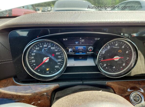 WDDZF4JB1HA167251 2017 MERCEDES-BENZ E White Instrument cluster view