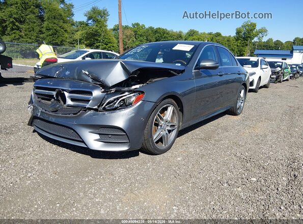 WDDZF4JB2HA156730 2017 MERCEDES-BENZ E-CLASS Gray Vista tres cuartos delantera izquierda