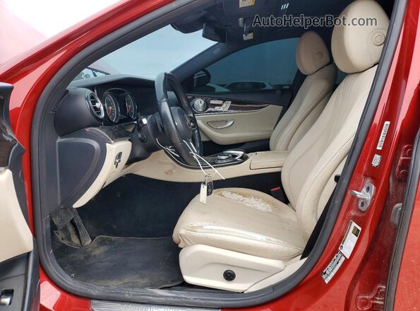 WDDZF4JB4KA520055 2019 MERCEDES-BENZ E Red Widok wnętrza z przodu