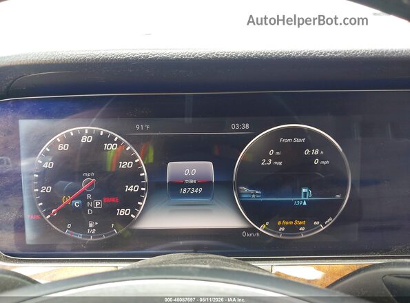 WDDZF4JB5JA310773 2018 MERCEDES-BENZ E-CLASS Серебряный Вид задних сидений