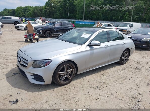 WDDZF4JB5JA310773 2018 MERCEDES-BENZ E-CLASS Серебряный Передняя левая четверть