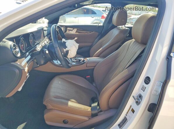WDDZF4JB6KA563909 2019 MERCEDES-BENZ E White წინა სალონის ხედი
