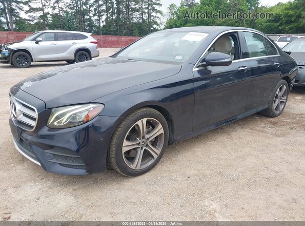WDDZF4JB7JA317871 2018 MERCEDES-BENZ E-CLASS Blue Առջևի ձախ երեք քառորդ տեսարան