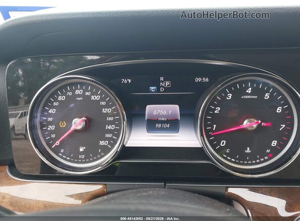 WDDZF4JB7JA317871 2018 MERCEDES-BENZ E-CLASS Blue Հետևի նստատեղերի տեսք
