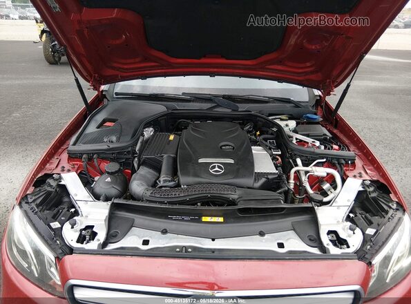 WDDZF4JB8HA119164 2017 MERCEDES-BENZ E-CLASS Red Widok z tyłu