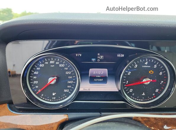 WDDZF4JBXJA473581 2018 MERCEDES-BENZ E Gray Widok zestawu wskaźników