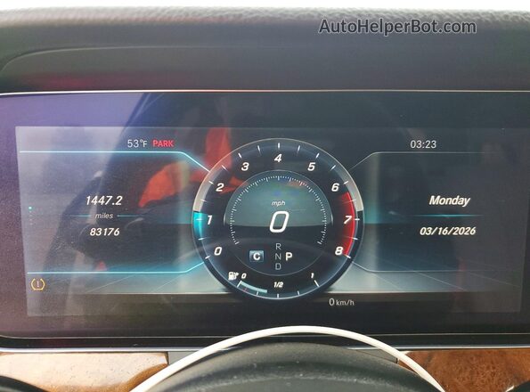 WDDZF4KB1JA301602 2018 MERCEDES-BENZ E White Սարքավորումների վահանակի տեսք