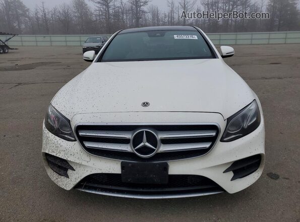 WDDZF4KB1JA301602 2018 MERCEDES-BENZ E White Դիմացի տեսք