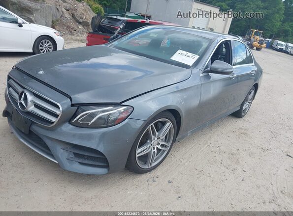 WDDZF4KB2HA054665 2017 MERCEDES-BENZ E-CLASS Gray Передня ліва чверть