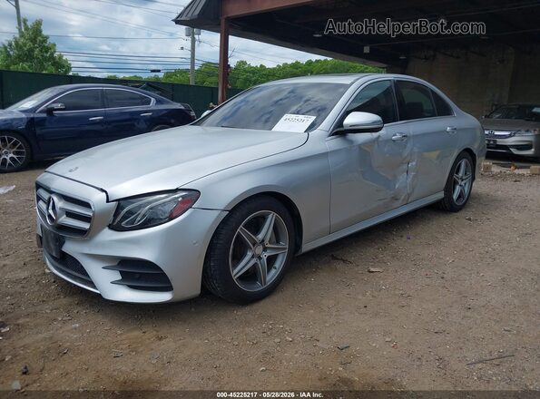 WDDZF4KB4HA030254 2017 MERCEDES-BENZ E-CLASS Gray Front view