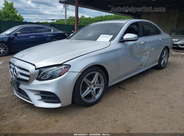 WDDZF4KB4HA030254 2017 MERCEDES-BENZ E-CLASS Gray Front left