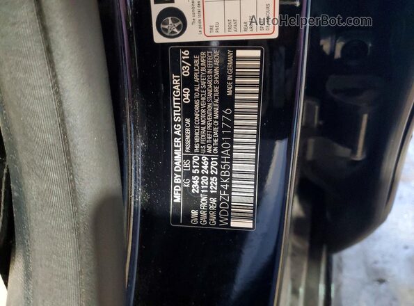 WDDZF4KB5HA011776 2017 MERCEDES-BENZ E Black 