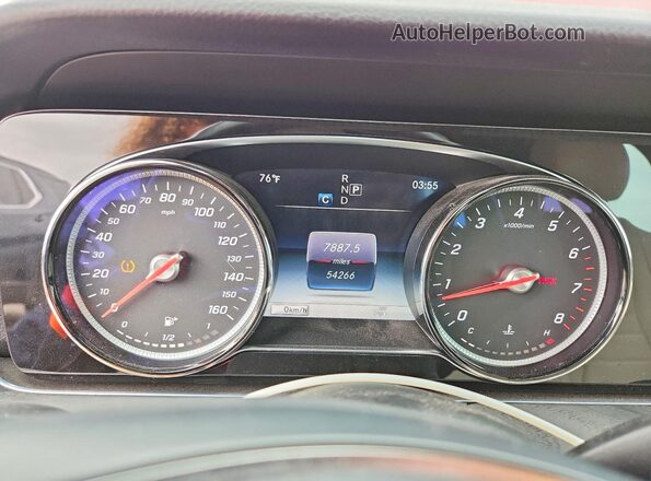WDDZF4KB6JA336541 2018 MERCEDES-BENZ E Red Widok zestawu wskaźników