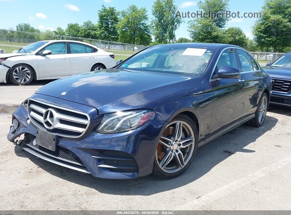 WDDZF4KB7HA031821 2017 MERCEDES-BENZ E-CLASS Dark Blue წინა მარცხენა ხედი სამი მეოთხედიდან