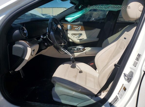 WDDZF6EB2JA402039 2018 MERCEDES-BENZ E White Vista interior delantera