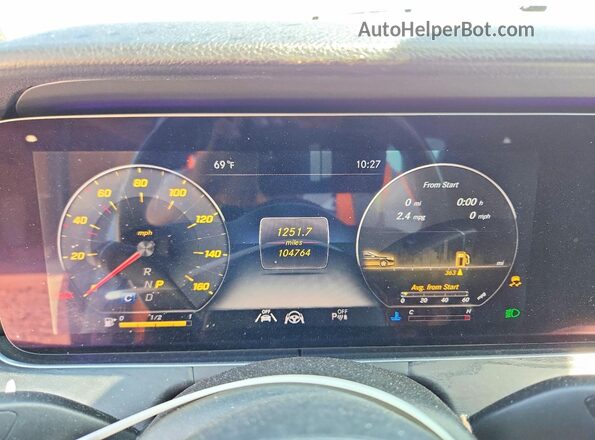 WDDZF8DB2LA707170 2020 MERCEDES-BENZ E Silver Սարքավորումների վահանակի տեսք