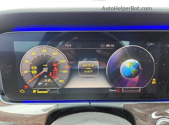 WDDZF8DB3LA717190 2020 MERCEDES-BENZ E Black Вид щитка приладів