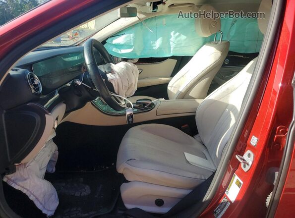 WDDZF8DB7LA716737 2020 MERCEDES-BENZ E Красный Вид салона спереди
