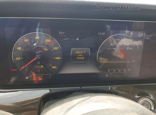 WDDZF8DB9LA751635 2020 MERCEDES-BENZ E Gray Vista del cuadro de instrumentos