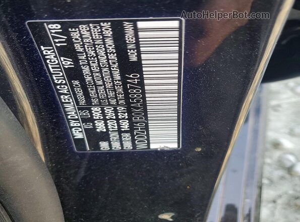 WDDZH6JB0KA588746 2019 MERCEDES-BENZ E Черный Вид подкапотного пространства